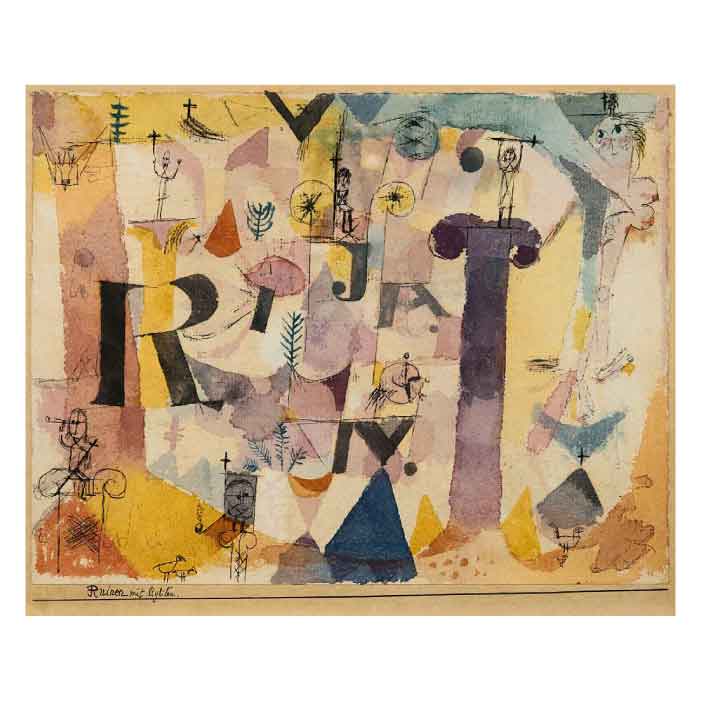 Stylish Ruins by Paul Klee